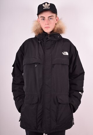 THE NORTH FACE MENS VINTAGE PADDED JACKET XL BLACK 90S