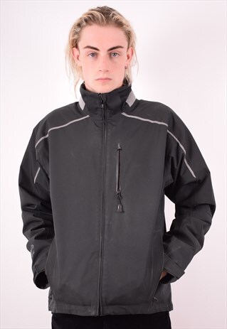 HENRI LLOYD MENS VINTAGE JACKET LARGE BLACK 90S