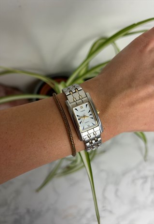 Vintage Womens Silver Bijoux Terner Quartz Watch