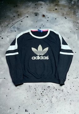 Y2K Adidas Embroidered Spell Out Sweatshirt 