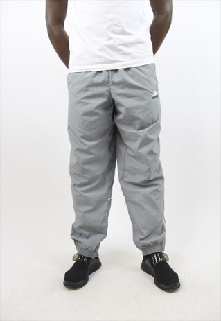 VINTAGE ADIDAS GREY TRACKSUIT BOTTOMS