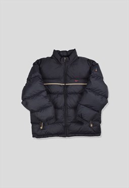 Vintage 90s Nike Down-Fill Puffer Jacket in Black