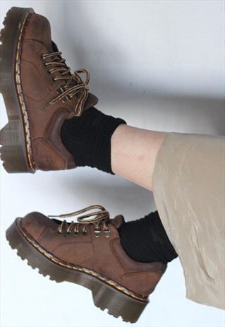 BROWN CREEPER STYLE DR MARTENS BOOTS UK 4