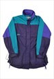 Vintage Columbia Jacket Waterproof Purple/Green Ladies XL