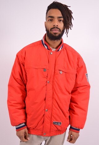 NFL MENS VINTAGE SF PADDED JACKET LARGE RED 90S