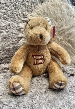 Vintage burberry fragrance novacheck teddy bear BNWT