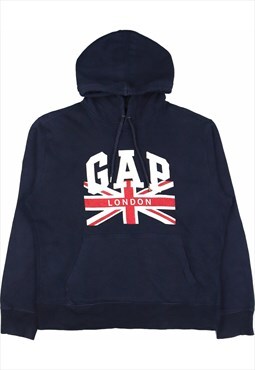Gap 90's Spellout London Hoodie Large Blue