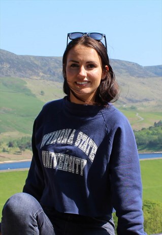 VINTAGE CHAMPION CROPPED SWEATSHIRT