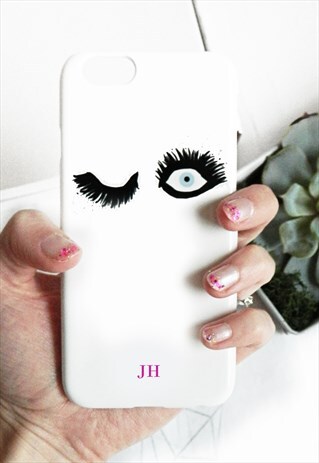 KEEP AN EYE ON YOU FLUTTERY LASHES MONOGRAM PHONE CASE