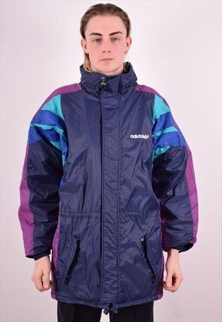 ADIDAS MENS VINTAGE JACKET XL MULTI 90S