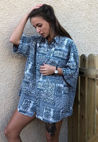 OVERSIZED RETRO 90S 80S VINTAGE UNISEX FESTIVAL SHIRT
