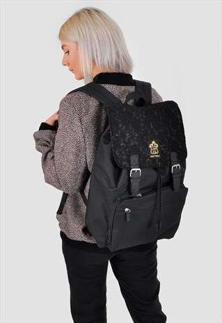 LACE PANEL LAPTOP BACKPACK