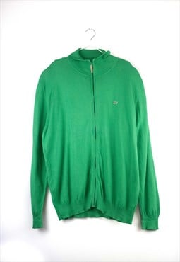 Vintage Green Lacoste Cardigan XL