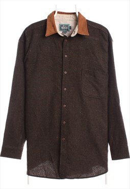 Vintage 90's Woolrich Shirt Check Long Sleeve Button Up