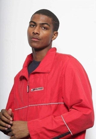 VINTAGE TOMMY HILFIGER LOGO JACKET RED
