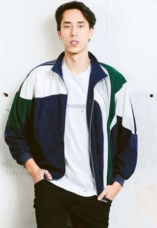 VINTAGE ADIDAS VELOUR TRACK JACKET