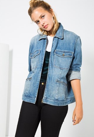 VINTAGE 80S CLASSIC POLO RALPH LAUREN DENIM JACKET /S1199