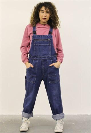 VINTAGE BLUE DENIM DUNGAREES