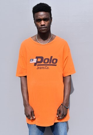 VINTAGE 90S RALPH LAUREN POLO JEANS OVER SIZED T-SHIRT