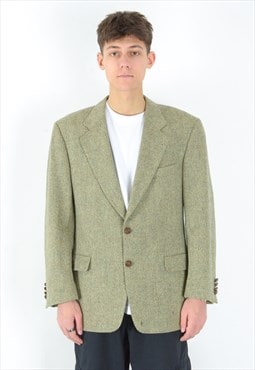 Solozzo Blazer UK 42 US Wool Sport Coat Eu 52 Jacket L Tweed