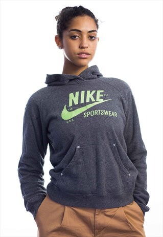VINTAGE NIKE LOGO HOODIE SWEATSHIRT 90S M 12.4