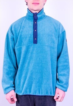 Vintage Quechua Synchilla Fleece Sweatshirt Blue Large 