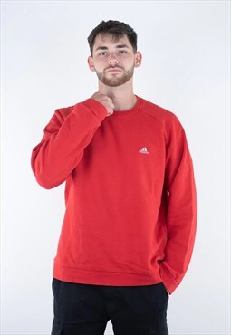 Vintage Adidas basic classic logo sweatshirt jumper pullover