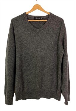 Yves Saint Laurent vintage unisex gray sweater. Size XL