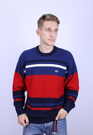 RARE VINTAGE MENS LACOSTE JUMPER LONG SLEEVE