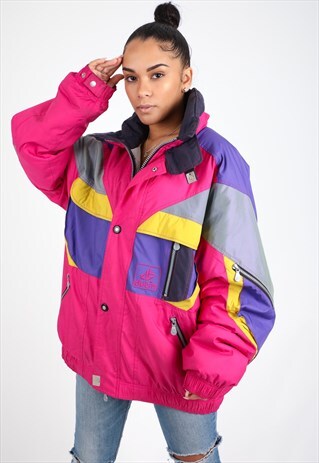 VINTAGE UNBRANDED SKI JACKET J727