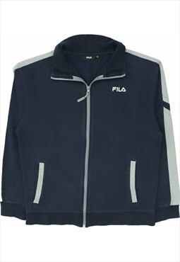 Fila 90's Retro Zip Up Fleece XLarge Navy Blue