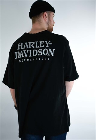 VINTAGE HARLEY DAVIDSON SKULL LOGO T-SHIRT