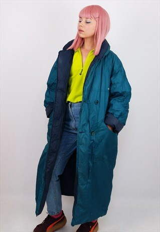 LOTHAR'S VINTAGE REVERSIBLE PUFFER JACKET LONG WINTER COAT