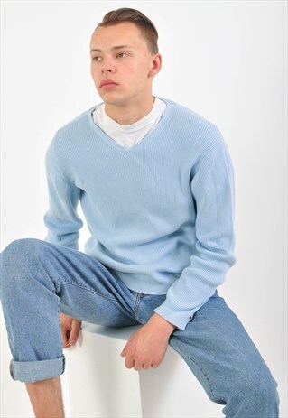 VINTAGE TOMMY HILFIGER V NECK JUMPER