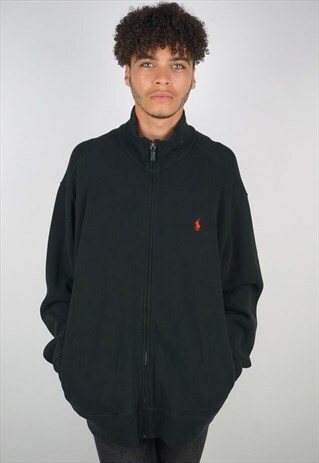 VINTAGE 90'S POLO RALPH LAUREN ZIP-UP SWEATSHIRT