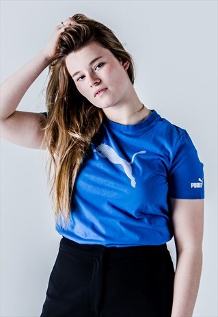 VINTAGE 90S PUMA T-SHIRT IN BLUE