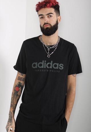 Vintage Adidas T-Shirt Black | RetroActive | ASOS Marketplace