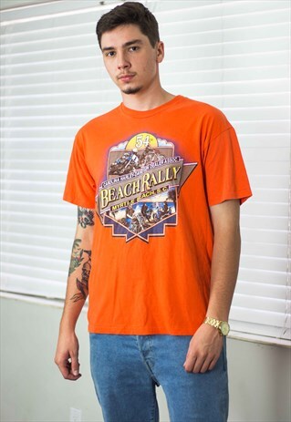 VINTAGE HARLEY DAVIDSON T-SHIRT LOGO 90S L 7.8