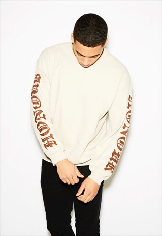 HONOUR SLEEVES SAND SWEAT