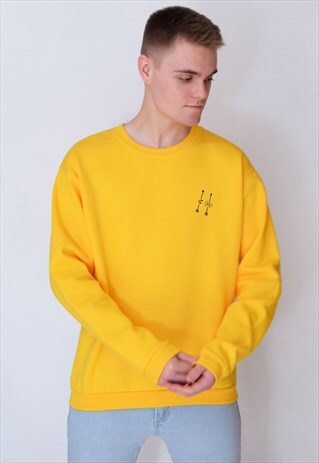 YELLOW ARROWS (NAVY) SWEATSHIRT