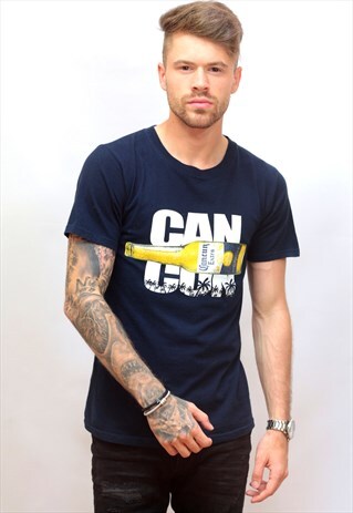 VINTAGE NAVY GRAPHIC 'CANCUN/CORONA' T-SHIRT