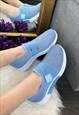 BLUE DIAMONTE SPORTS STYLE FASHION TRAINERS