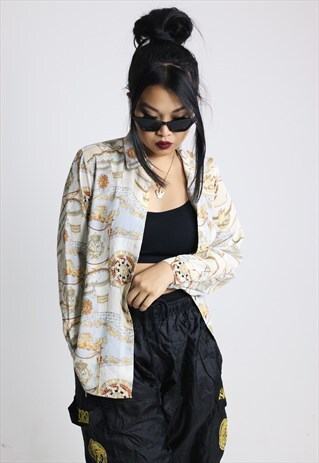 VINTAGE SILKY 90S OG PRINTED SHIRT
