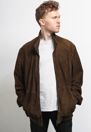 VINTAGE SUEDE BOMBER JACKET
