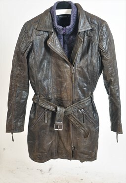 VINTAGE 90S real leather biker jacket