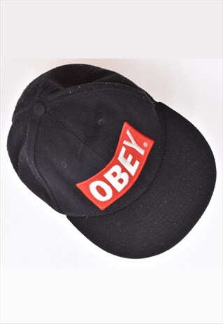 Vintage 90's Obey Cap Black
