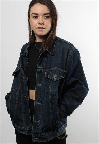 VINTAGE LEVI'S DENIM JACKET IN DARK BLUE