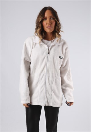 FLEECE JACKET ZIP UP JACK WOLFSKIN VINTAGE UK 16 - 18 (BJ4P)