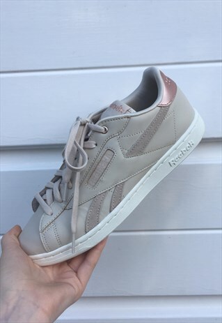 WOMENS REEBOK TRAINERS BEIGE ROSE GOLD REEBOK CLASSIC CLUB