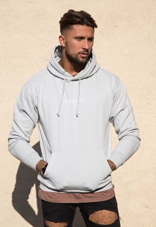 DUST HOODIE WHITE PRINT
